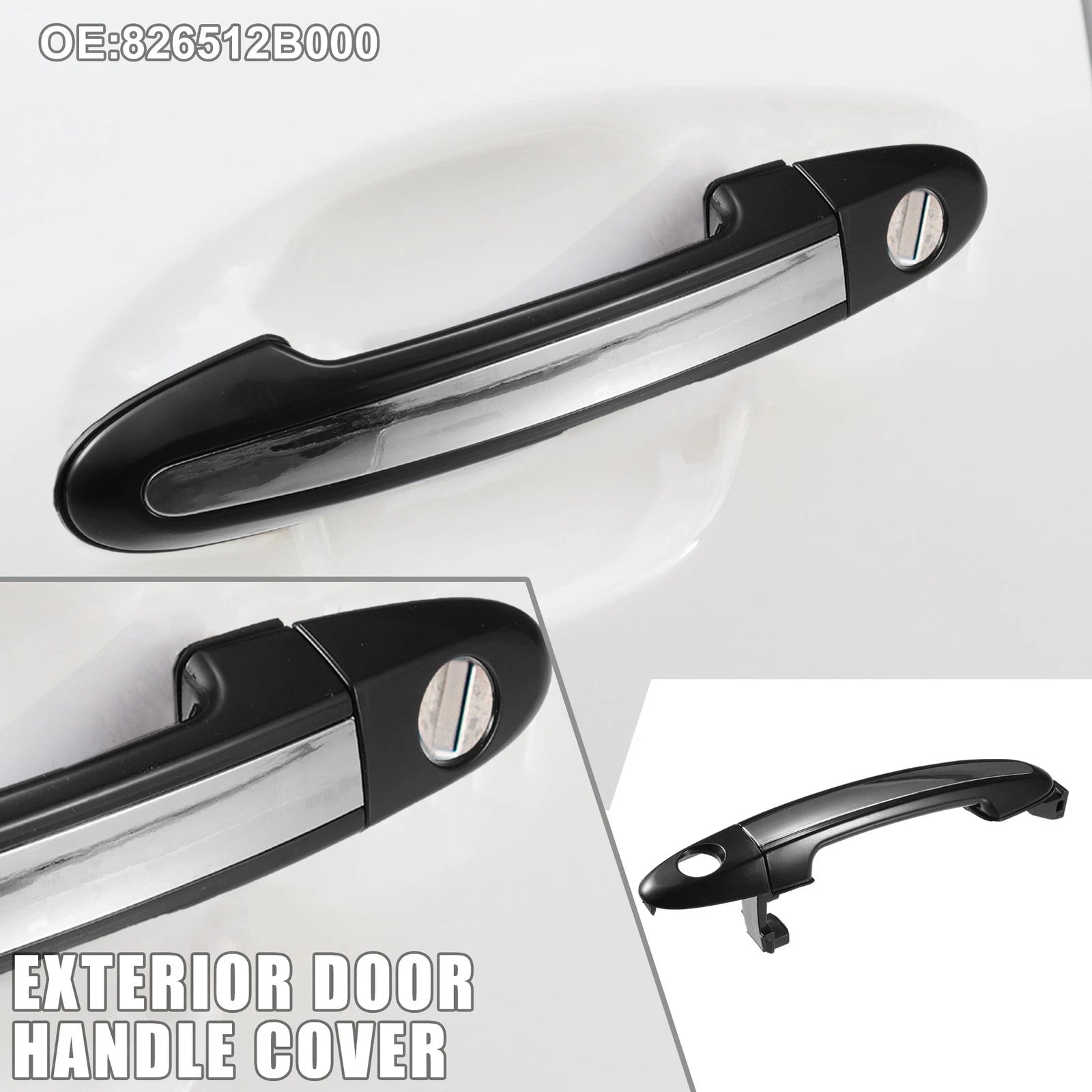 Front Left Door Handle Exterior Replacement for Hyundai Santa Fe (2007–2012)