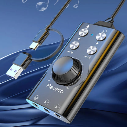 Efficient USB Sound Card 7.1 Surround Sound for Headsets and Audio Devices