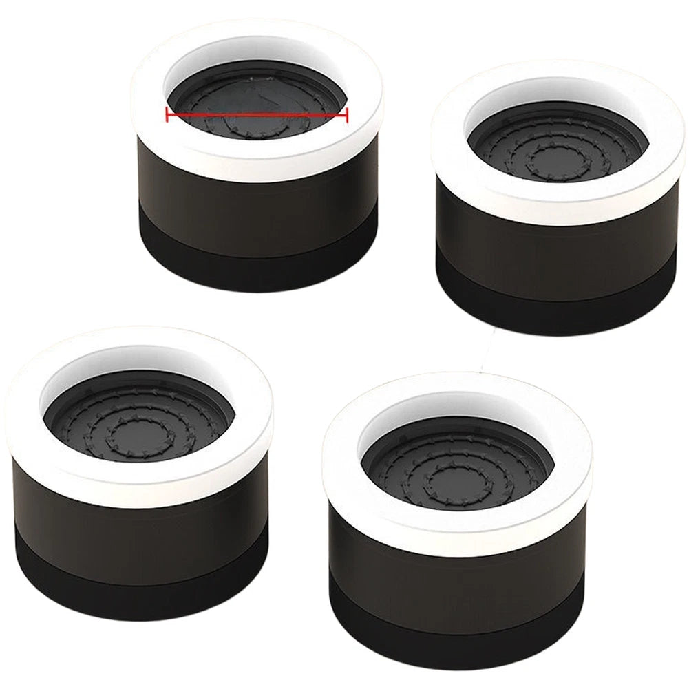 Set of 4 Adjustable Rubber Furniture Risers for Bed Sofa Table