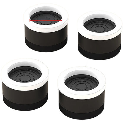Set of 4 Adjustable Rubber Furniture Risers for Bed Sofa Table