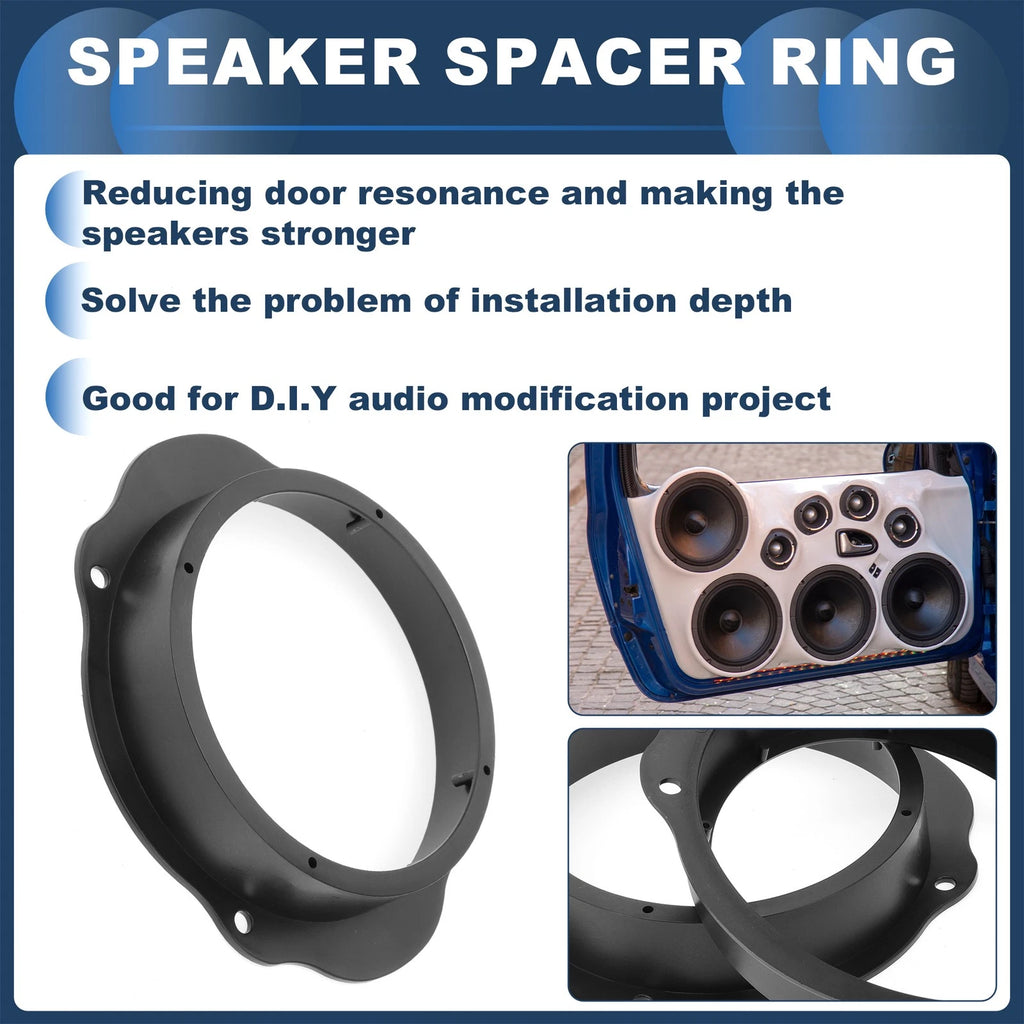 2X Speaker Spacer Ring Tweeter Adaptor for Ford C-Max (2010–2019)