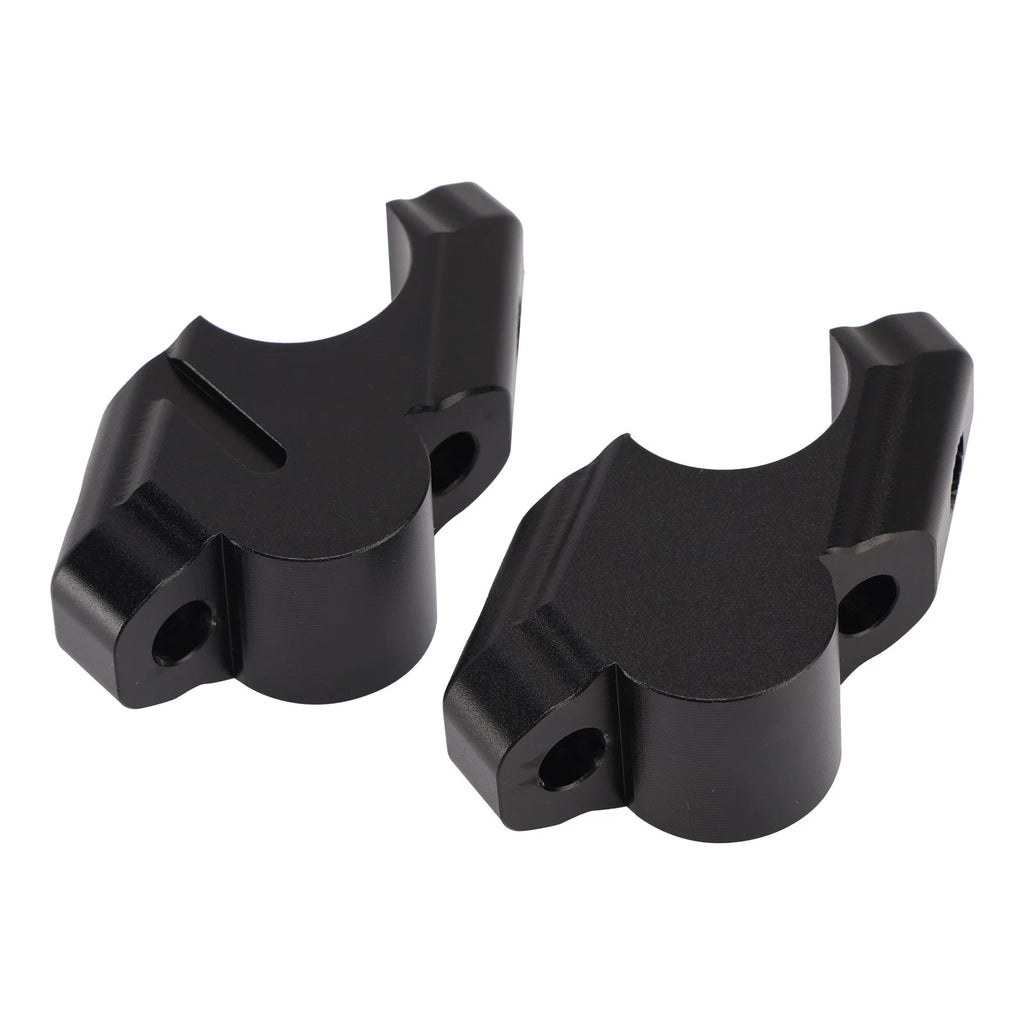 CNC Black Handlebar Risers Kit for Yamaha Tenere 700 T7 (2019–2025)