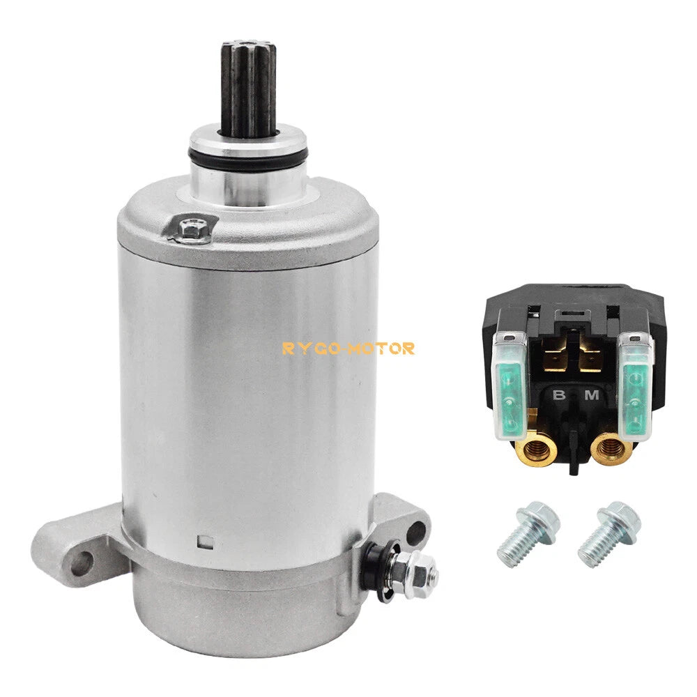 Starter Motor & Relay for Yamaha Wolverine 350 YFM350 YFM350FX (1995–2005)