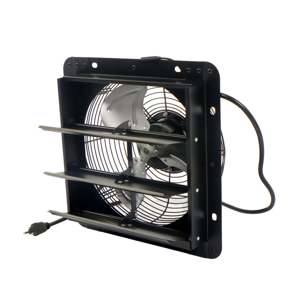 10'' Shutter Exhaust Fan for Wall-Mount (Remote Control, 5.6FT Cord)