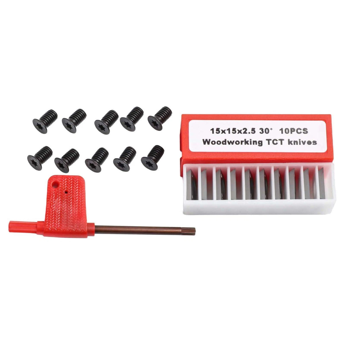 2X Tungsten Carbide Inserts for Cutting Tools (15mm x 2.5mm)