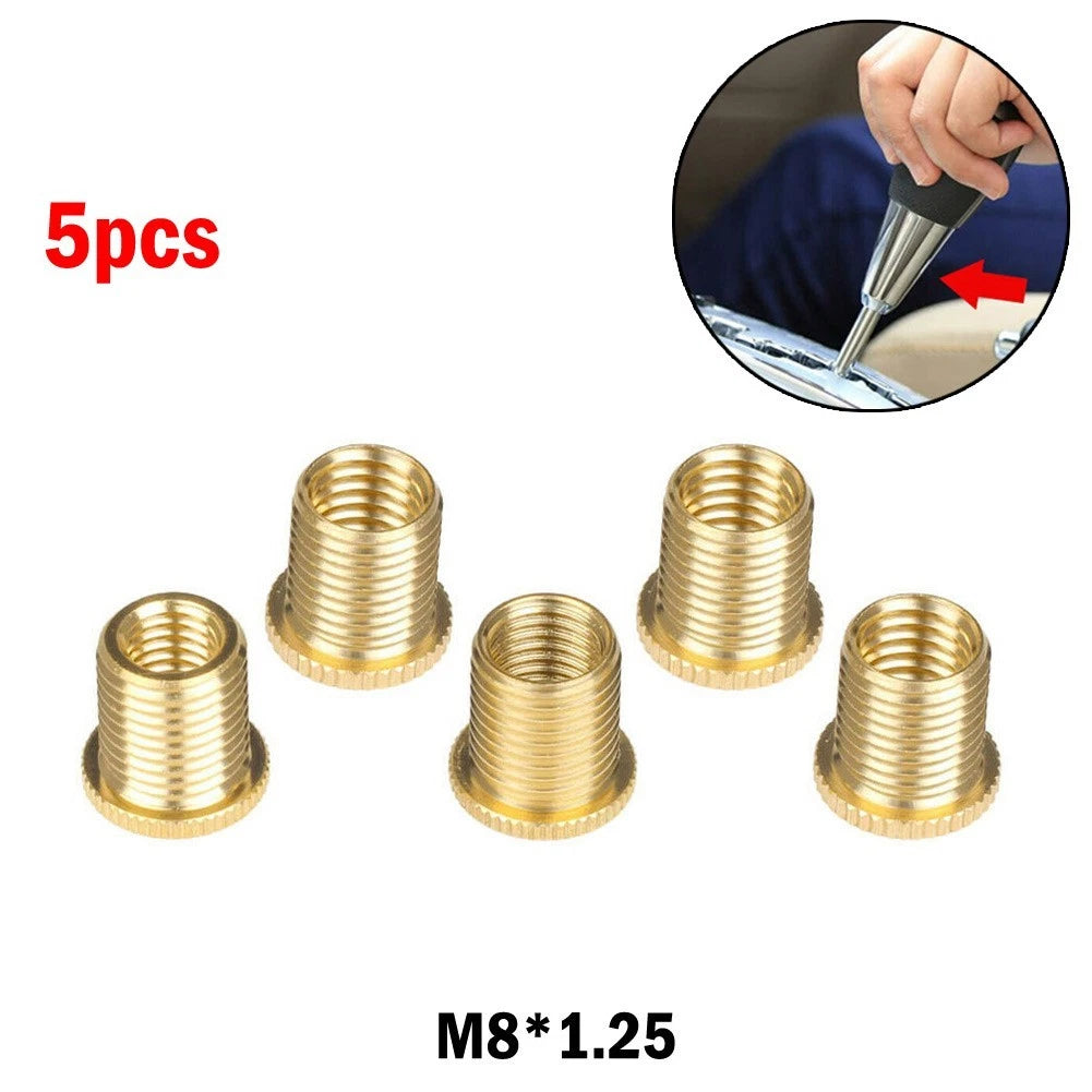 5Pc Gear Shift Knob Thread Adapter Nut Insert Kit for M12x1.25 Shift Knob