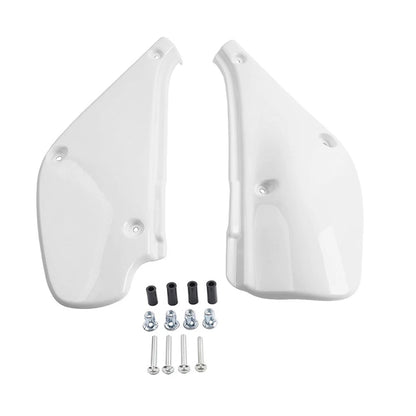 Pair Side Panel Plates Covers for Honda XR80R XR100R (1988–2000) Glossy White