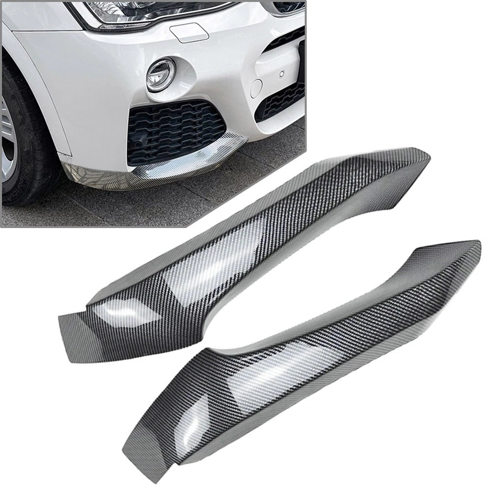 Front Bumper Side Corner Protector Splitter for BMW X3 F25 X4 F26 (2014–2018)