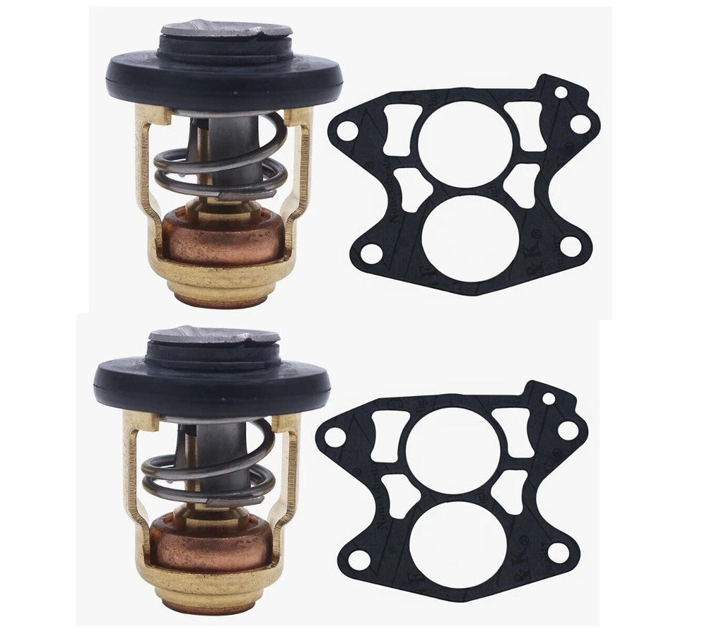 2X Outboard Thermostat & Gasket for Yamaha (6E5-12411-30-00, 688-12414-A1-00)
