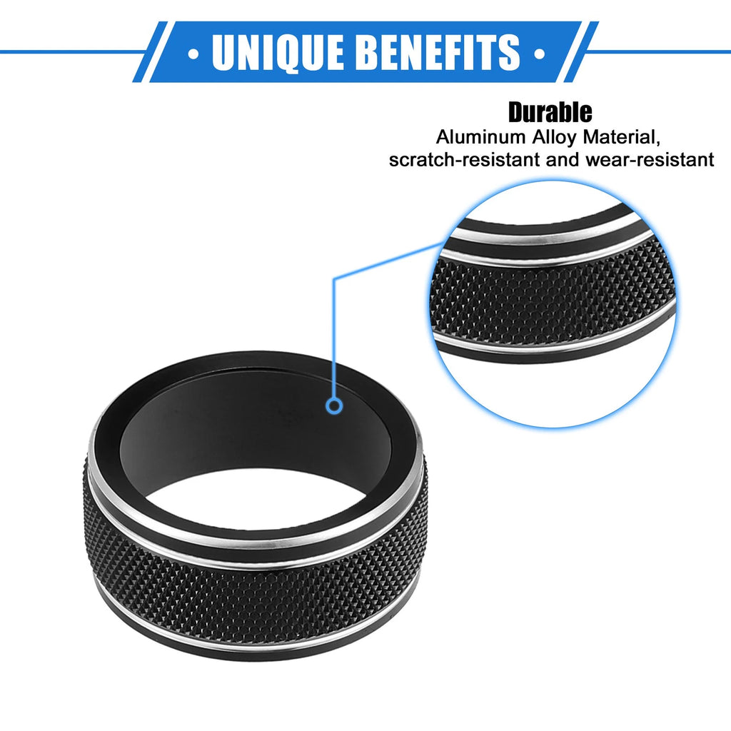2PCS AC Climate Control Knob Rings Replacement for Toyota Camry (2021–2023)