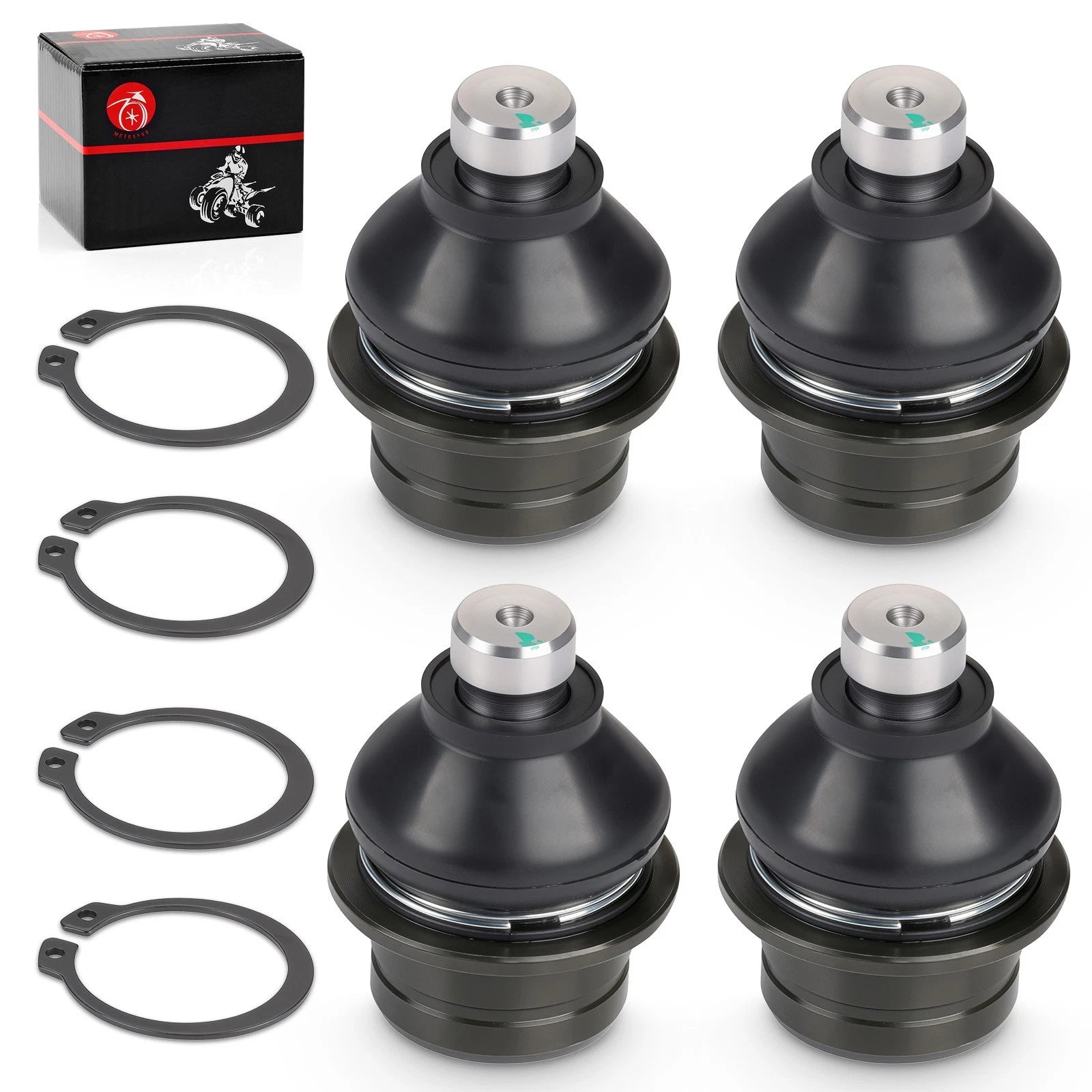 Set of 4 Ball Joints for Suzuki Vinson 500 4x4 (2002–2007) Upper + Lower