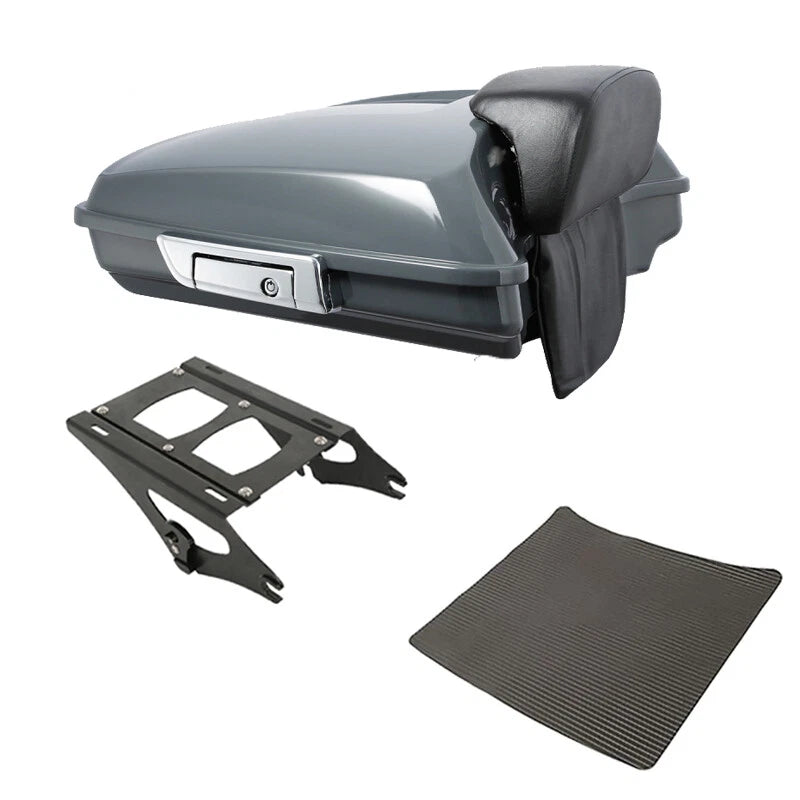 Razor Trunk Backrest Pad for Harley Road Glide (2014–2026) Gunship Gray