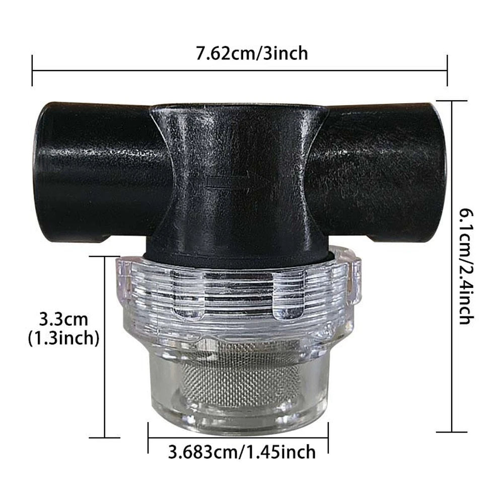 Plastic Watering Filter with 20mm Mesh Screen for Garden Systems