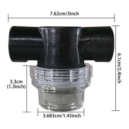 Plastic Watering Filter with 20mm Mesh Screen for Garden Systems