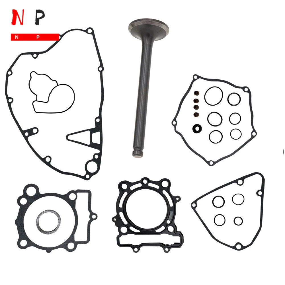 Complete Engine Gasket Kit & Exhaust Valve for Kawasaki KX250 (2004–2018)