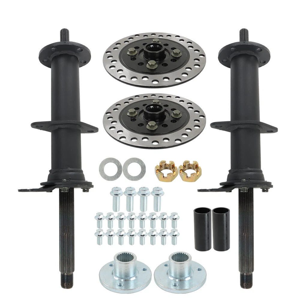 5" Wheels Rear Axle Kit with 3 Stud Hub for Go Kart Golf Cart ATV