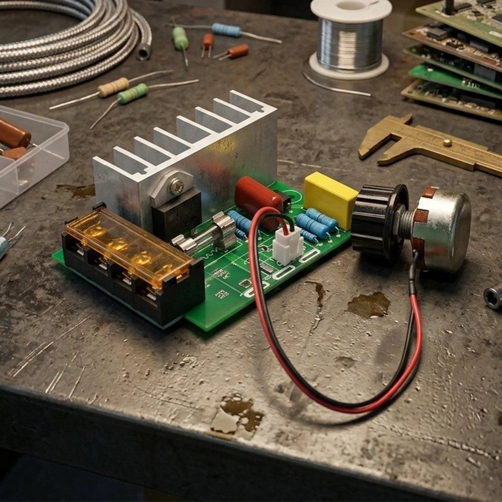 Electronic 4000W Voltage Control Board for Single Phase AC Motors (220V)