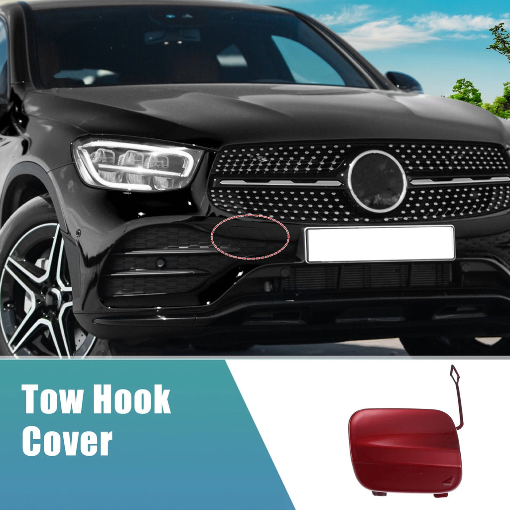 Front Bumper Tow Hook Cover Replacement for Mercedes-Benz GLA 250 (2014–2018)
