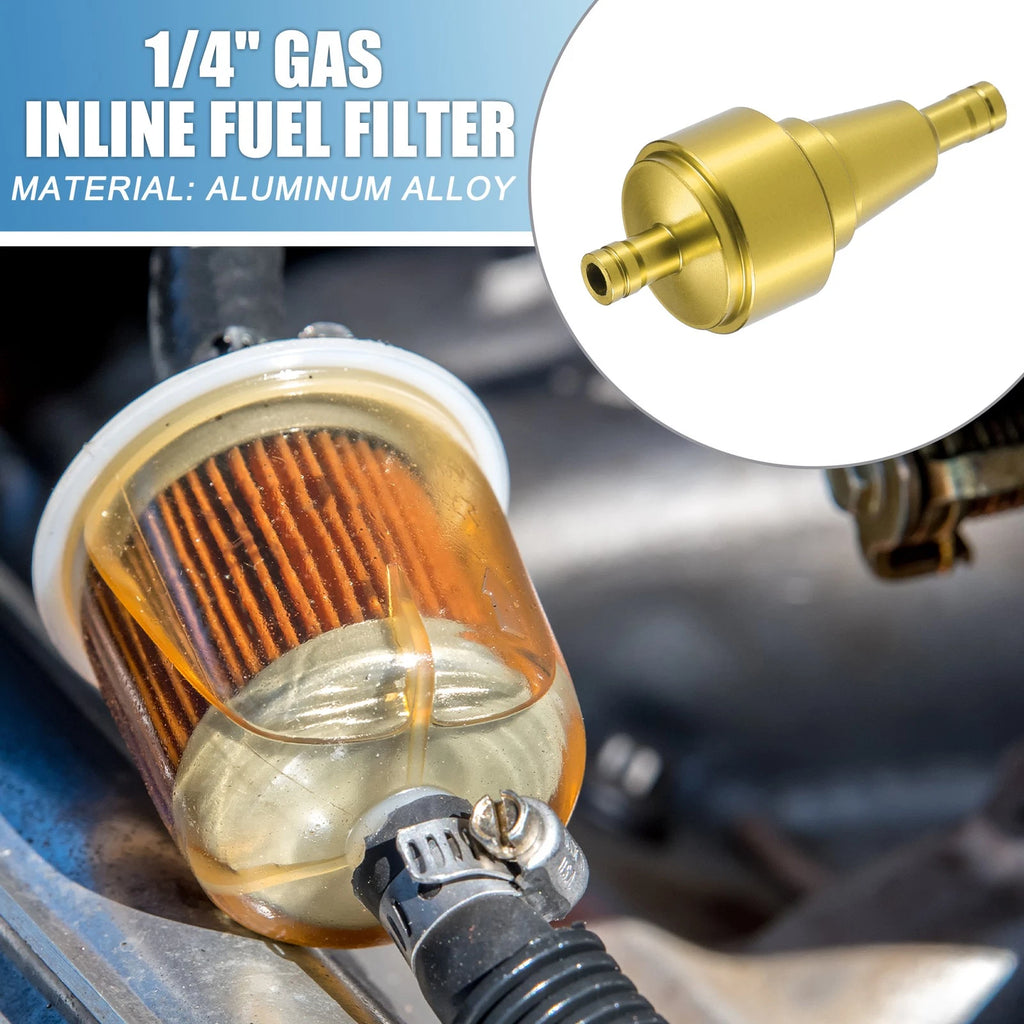 Gas Inline Fuel Filter 6mm OD for ATV UTV (Universal)