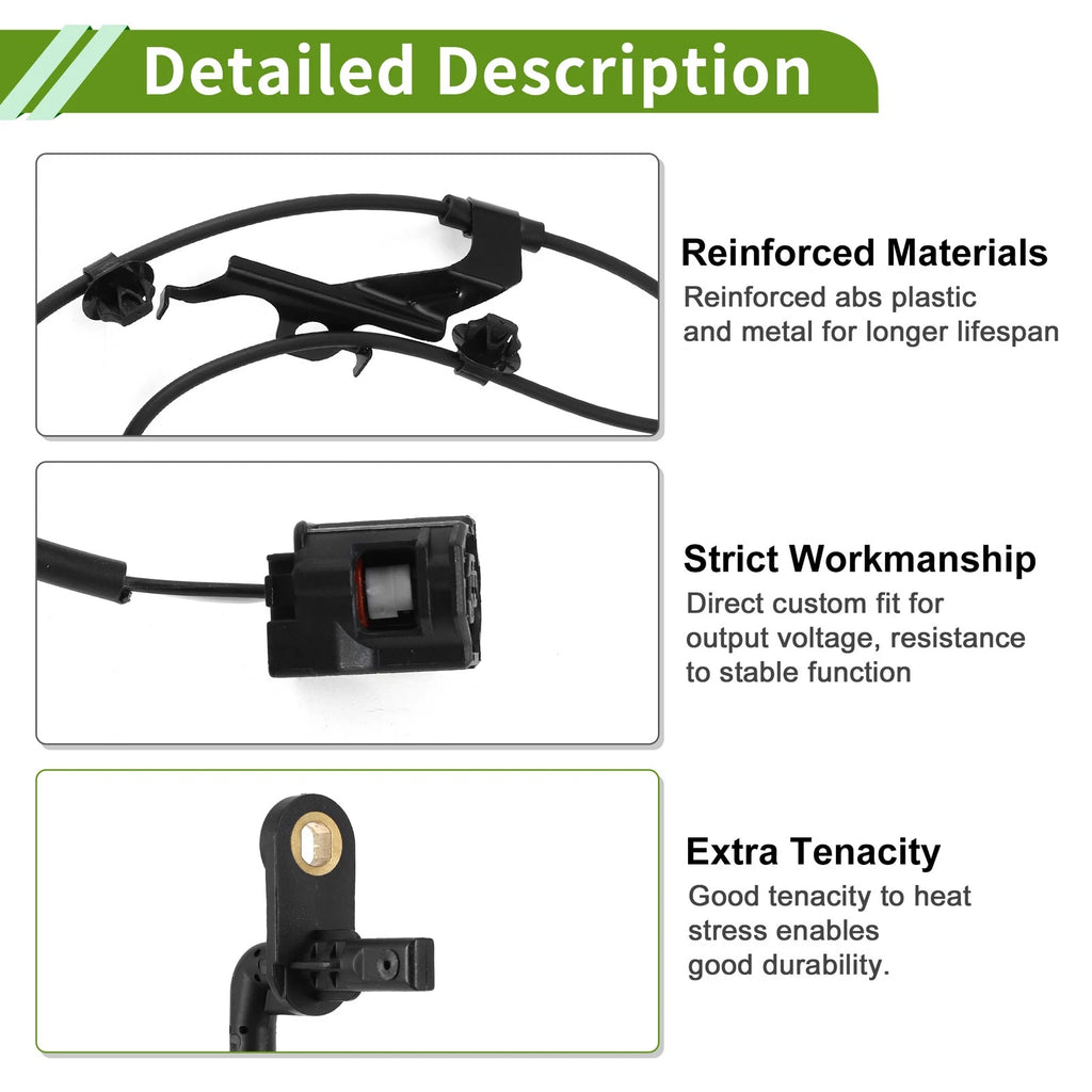 ABS Wheel Speed Sensor Front Right Replacement for Toyota C-HR (2018–2024)