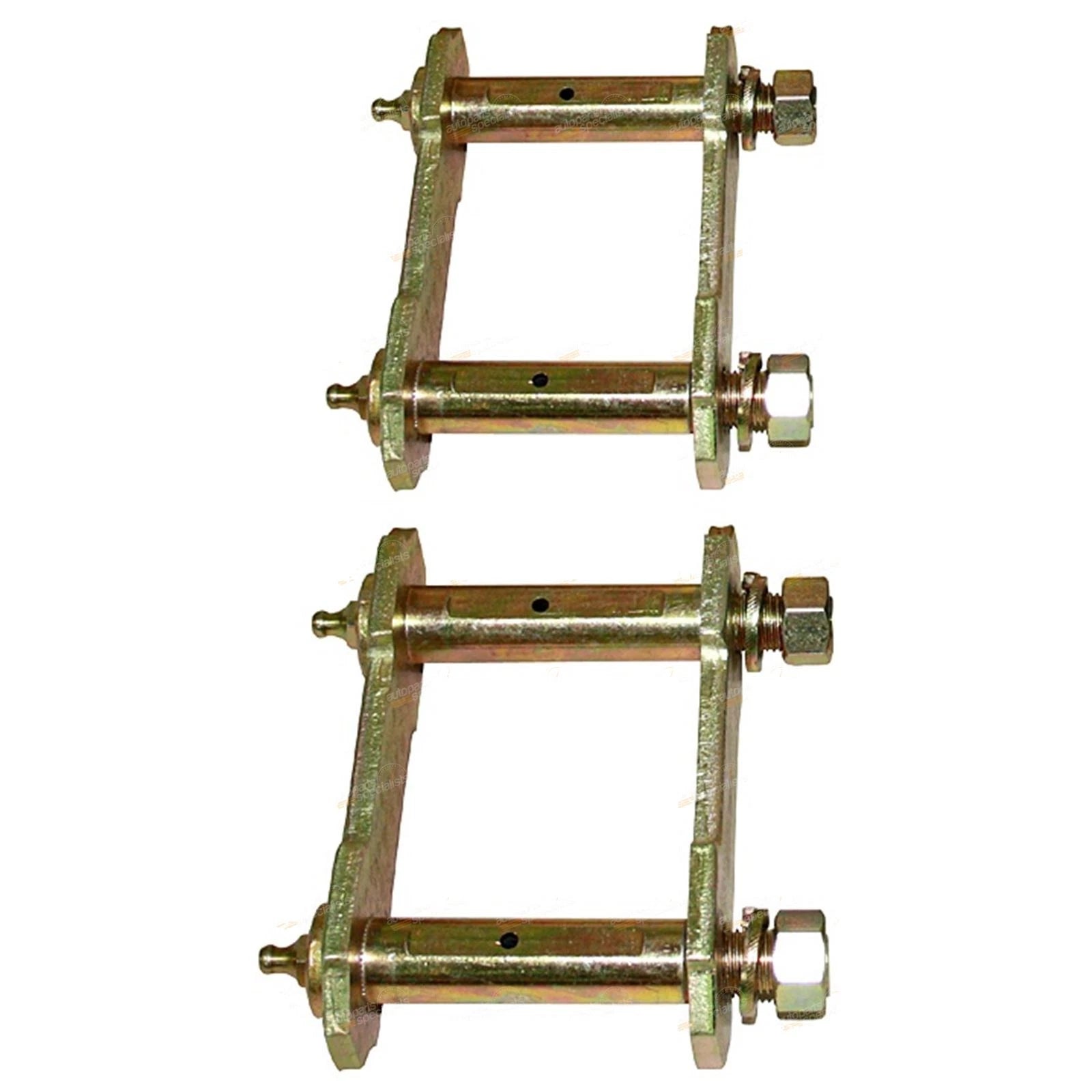 2 Rear Greasable Leaf Spring Shackles for Holden Rodeo (1988–2008)