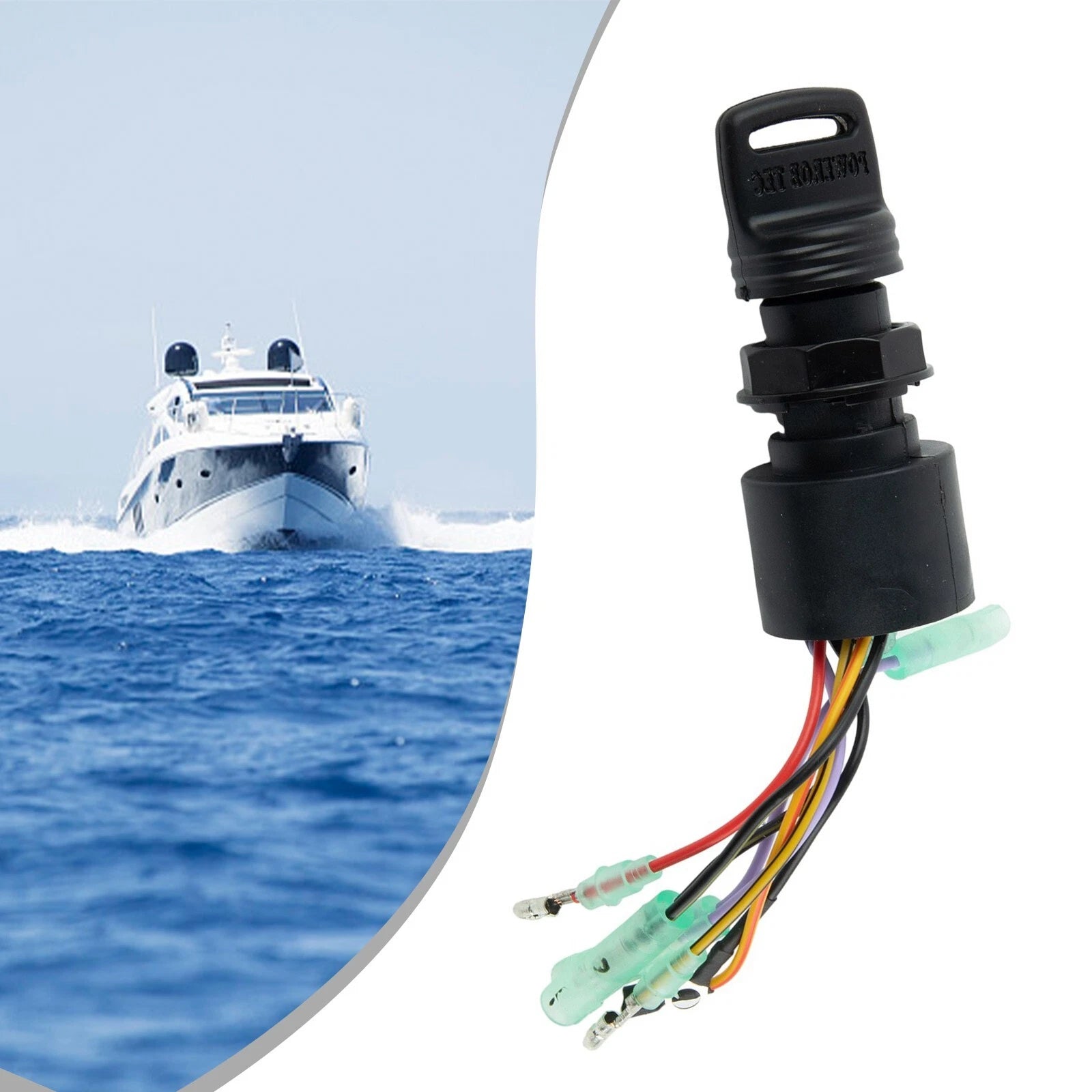 Ignition Key Switch for Outboard Motors 3-Pos 87-17009A5