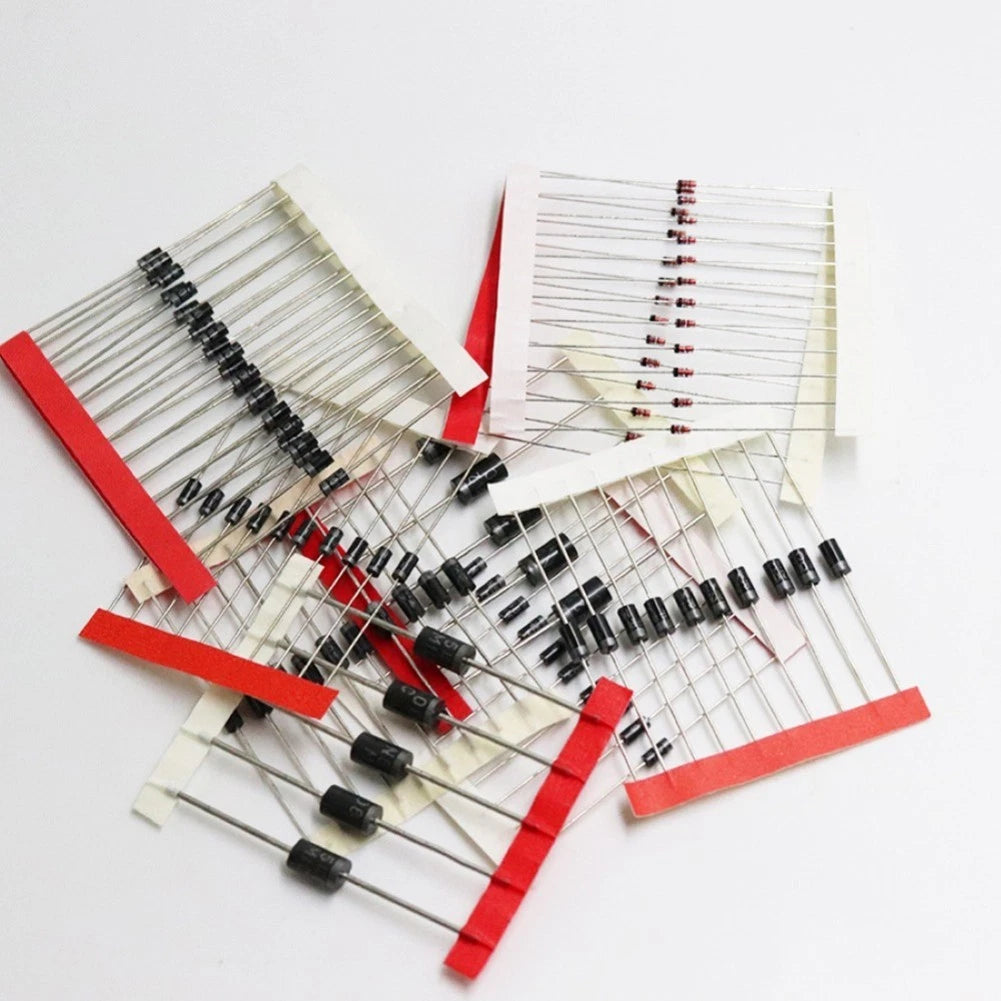 100Pcs Diode Assortment for DIY and Repair (No specific make/model)