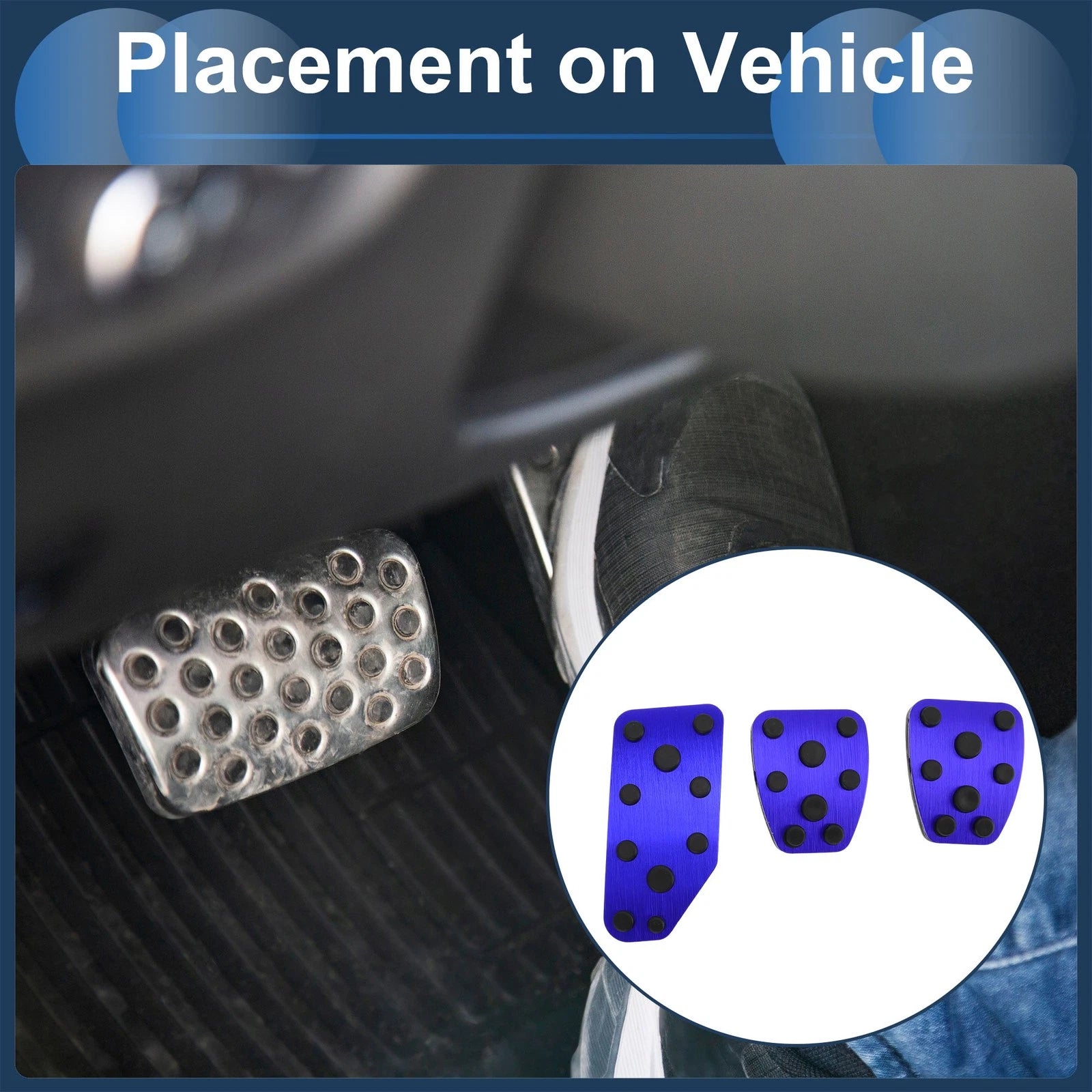 3 Pcs Foot Accelerator Pedal Covers Replacement for Subaru Forester (2019–2021)