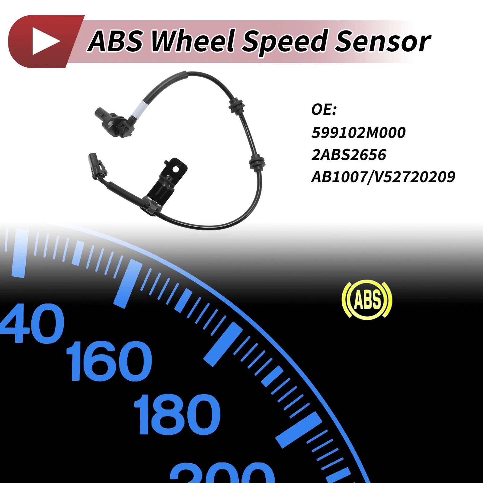 ABS Wheel Speed Sensor Front Left Replacement for Hyundai Genesis Coupe (2013–2016)