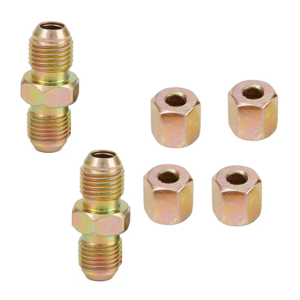 Pipe Unions Brake Replacement Inline Male + Female Nuts for