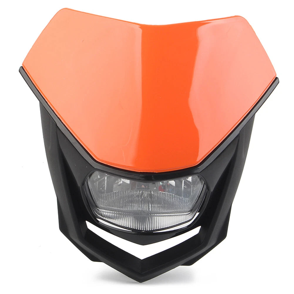 1x Motorcycle Universal Headlight for Supermoto Dirt Bike