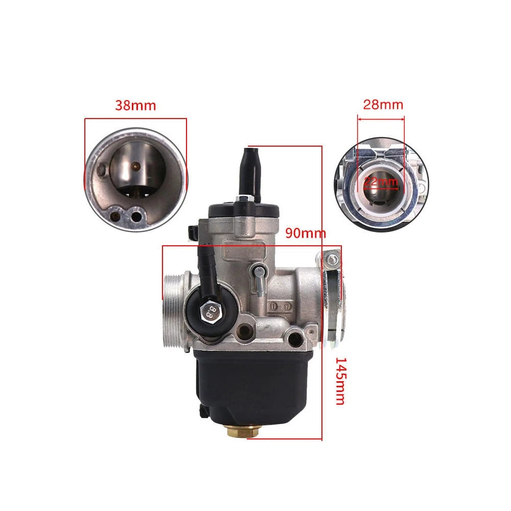 22mm Carburetor for Dellorto PHBL 22AS, PHBN (Motorcycle)