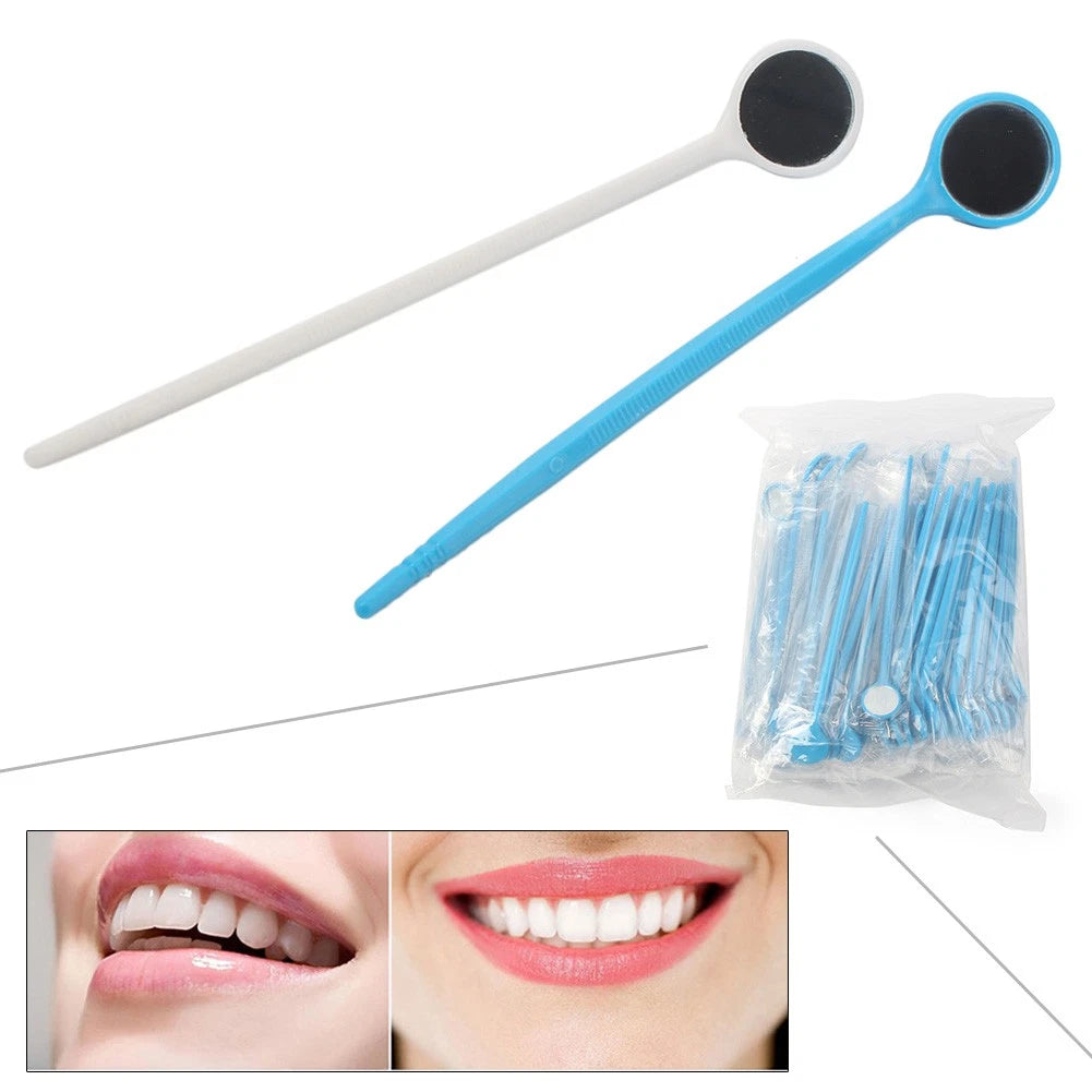 100PCS Disposable Plastic Mouth Glasses for Dental Exam