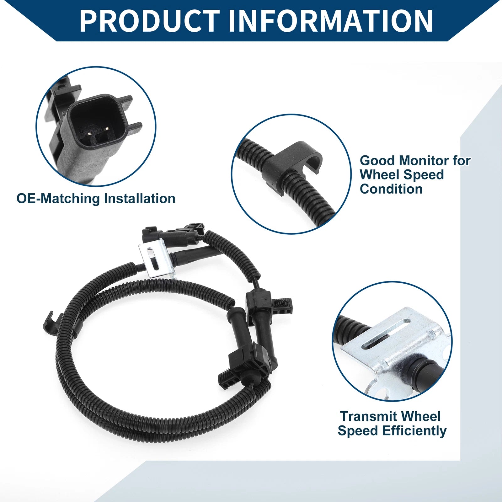 ABS Wheel Speed Sensor No. 22761957 for Chevrolet Silverado (2014–2019) Rear Right