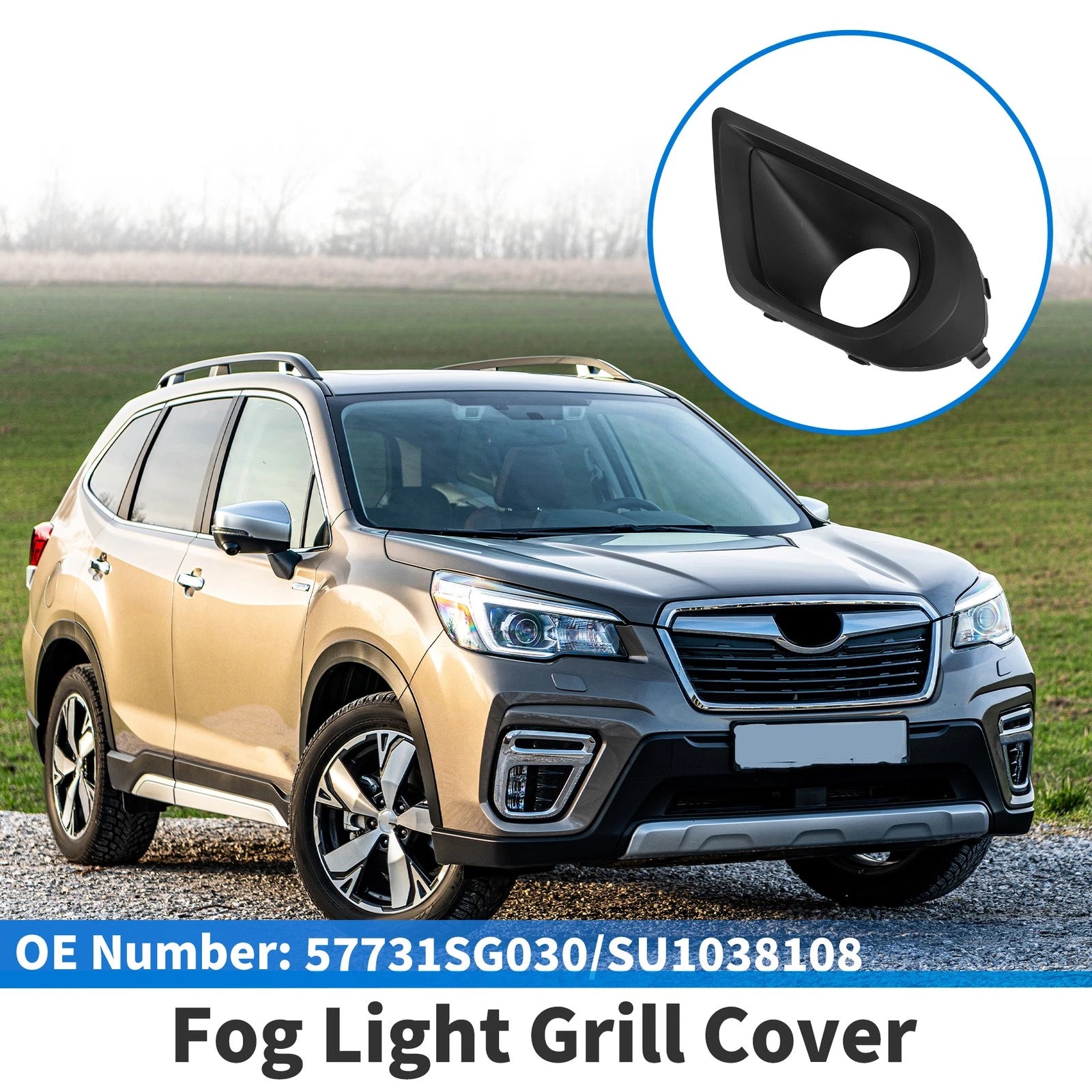 Front Left Fog Light Grill Replacement for Subaru Forester (2014–2016)