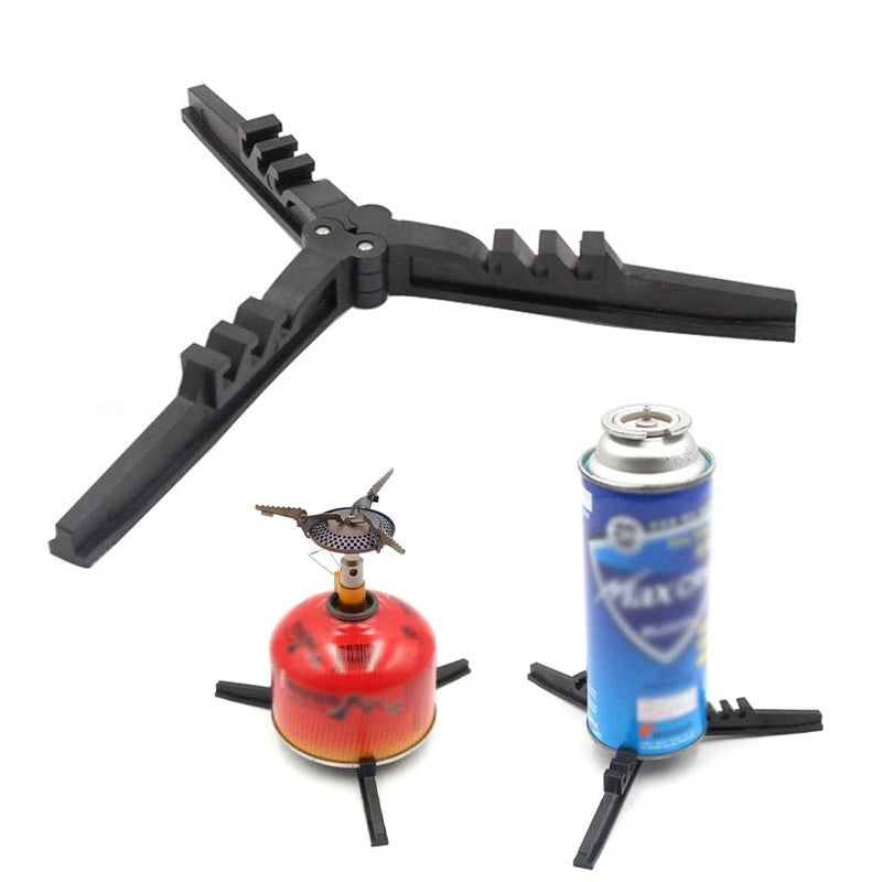 Foldable Camping Gas Tank Stove Tripod Bracket Stand