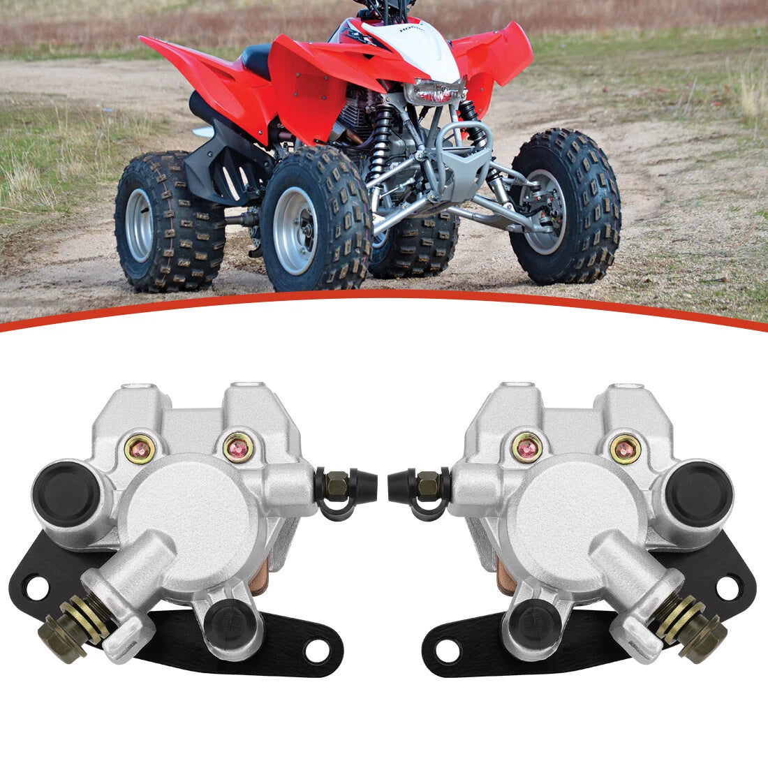 Front Brake Calipers for Honda Sportrax 250 300 400 (2001–2009)
