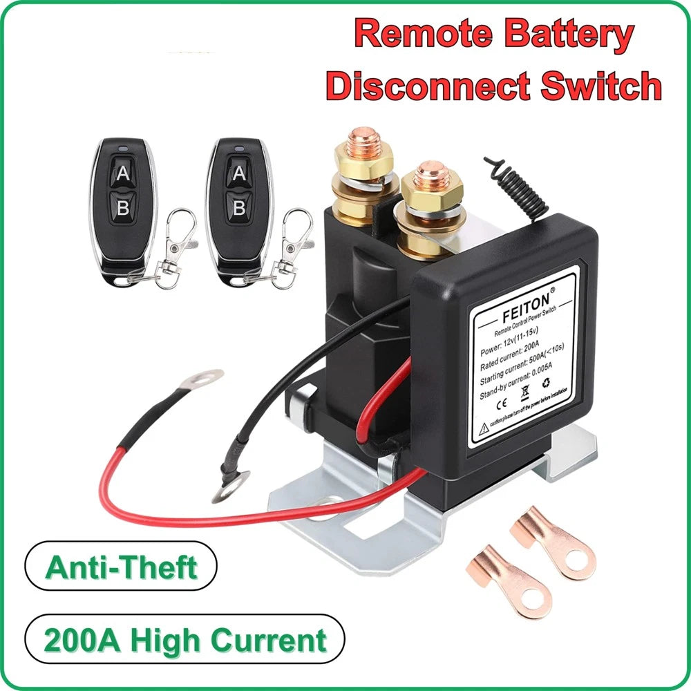 500A Remote Battery Disconnect Switch for Car Truck (12V)