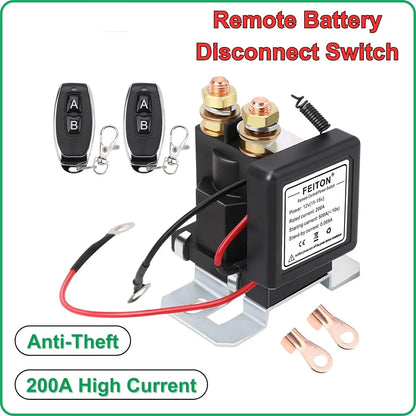 500A Remote Battery Disconnect Switch for Car Truck (12V)