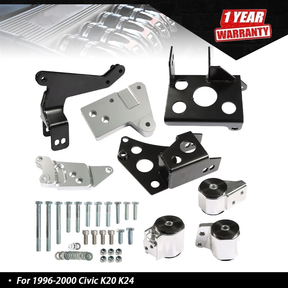 Engine Mount Bracket for Honda Civic K20 K24 K-Series (1996–2000) K-Swap EK