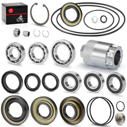 Rear Differential Axle Bearing Seal Kit & Nut Tool for Honda Rancher 350 (2000–2006)