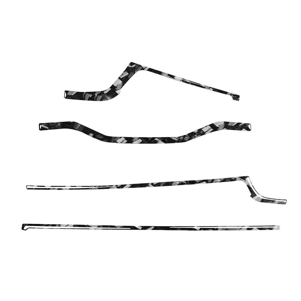 Set of 4 Dashboard Panel Cover Trim Strips for Audi A4 B9 A5 S4 RS4