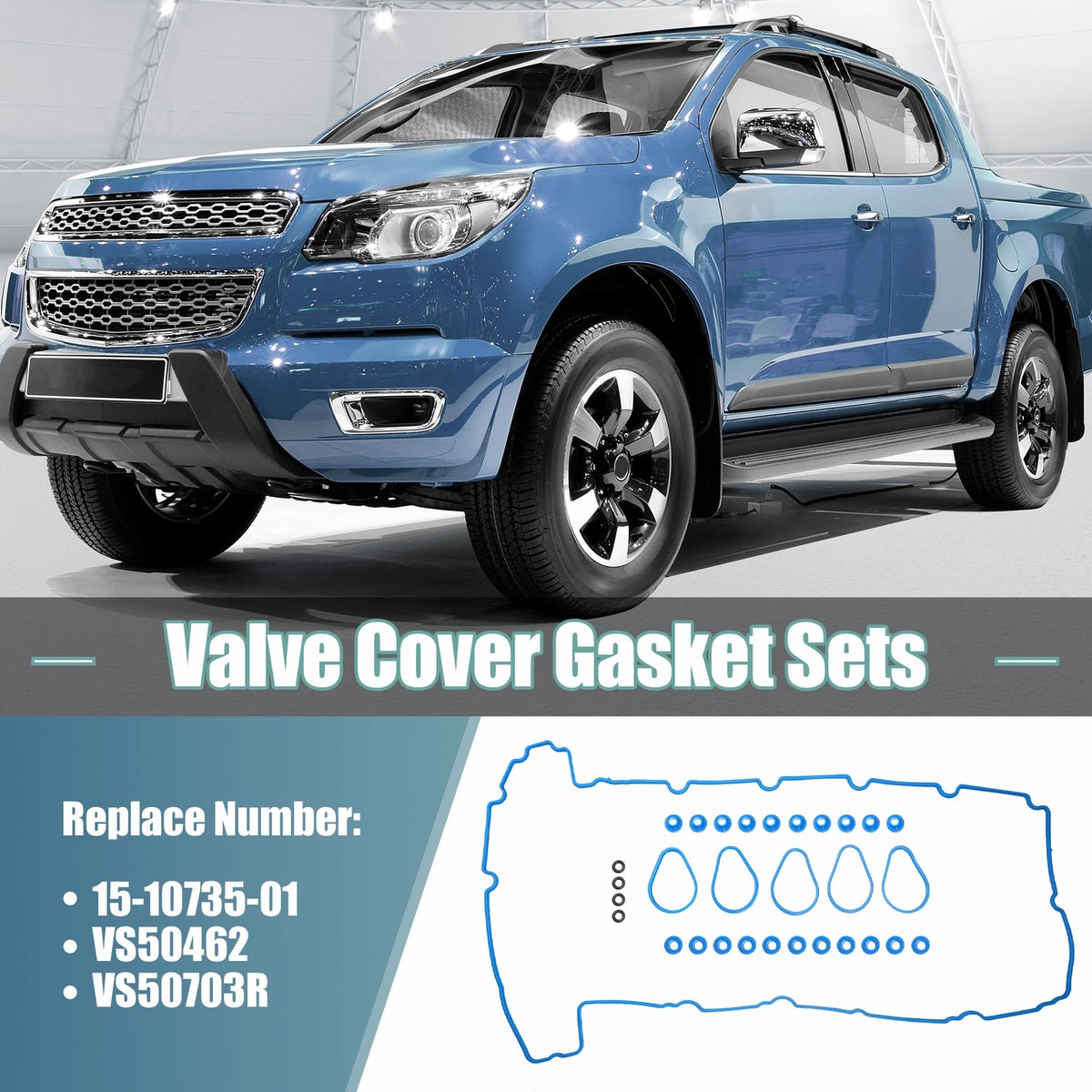 Valve Cover Gasket Seal Set Kit for Chevy for GMC for Hummer (OEM) (2003–2010)