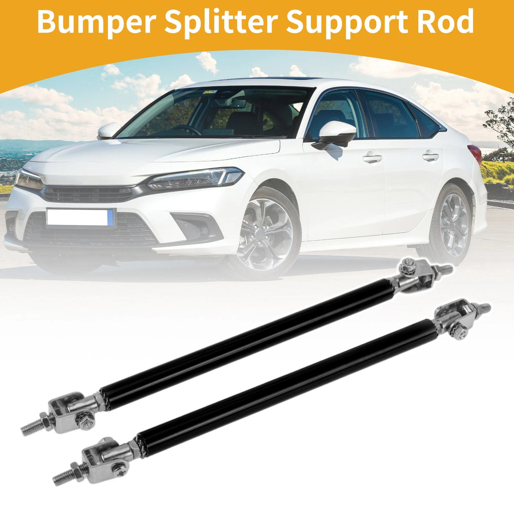 2X Adjustable Front Bumper Lip Splitter Strut Rod Tie for Universal Vehicles