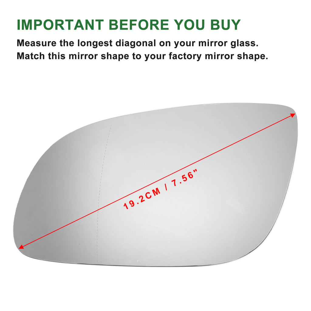 Heated Mirror Glass for Audi A8 (2002–2008)