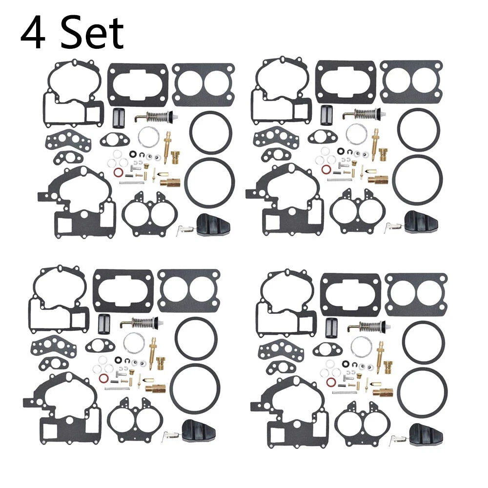 4X Carburetor Repair Kit for Mercruiser 3.0L 4.3L 5.0L 5.7L