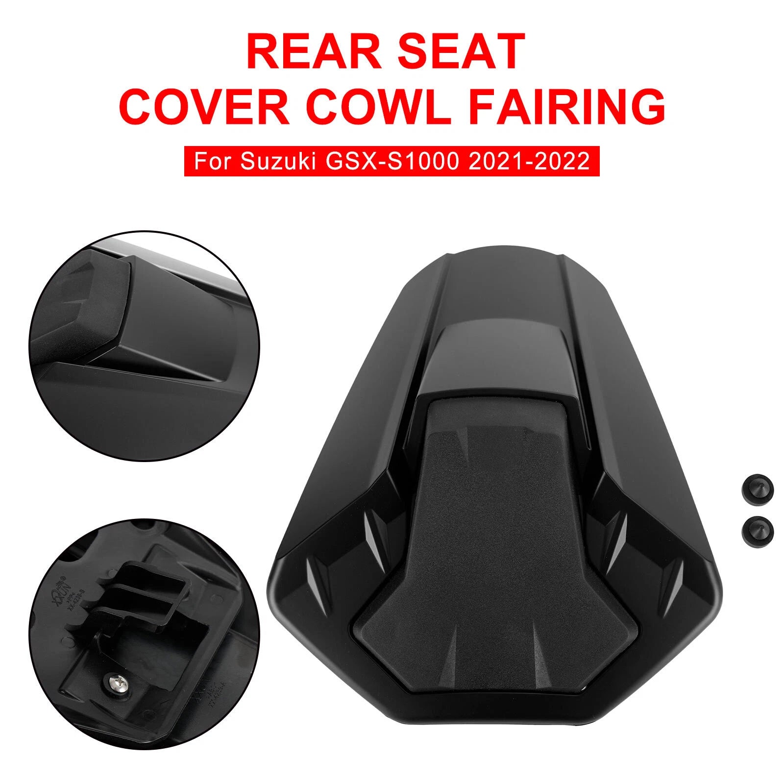 Rear Seat Cover Cowl Fairing for Suzuki GSXS 1000 (2021–2024) Matt Black