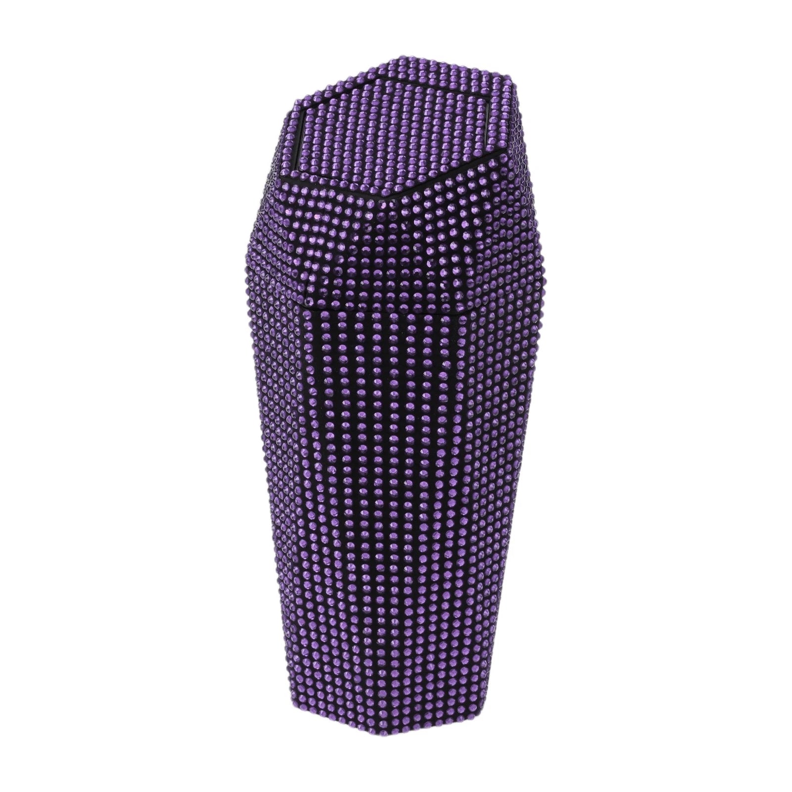 Car Trash Can for Front Seats (1 Pc) - Durable ABS Rhinestone - Purple