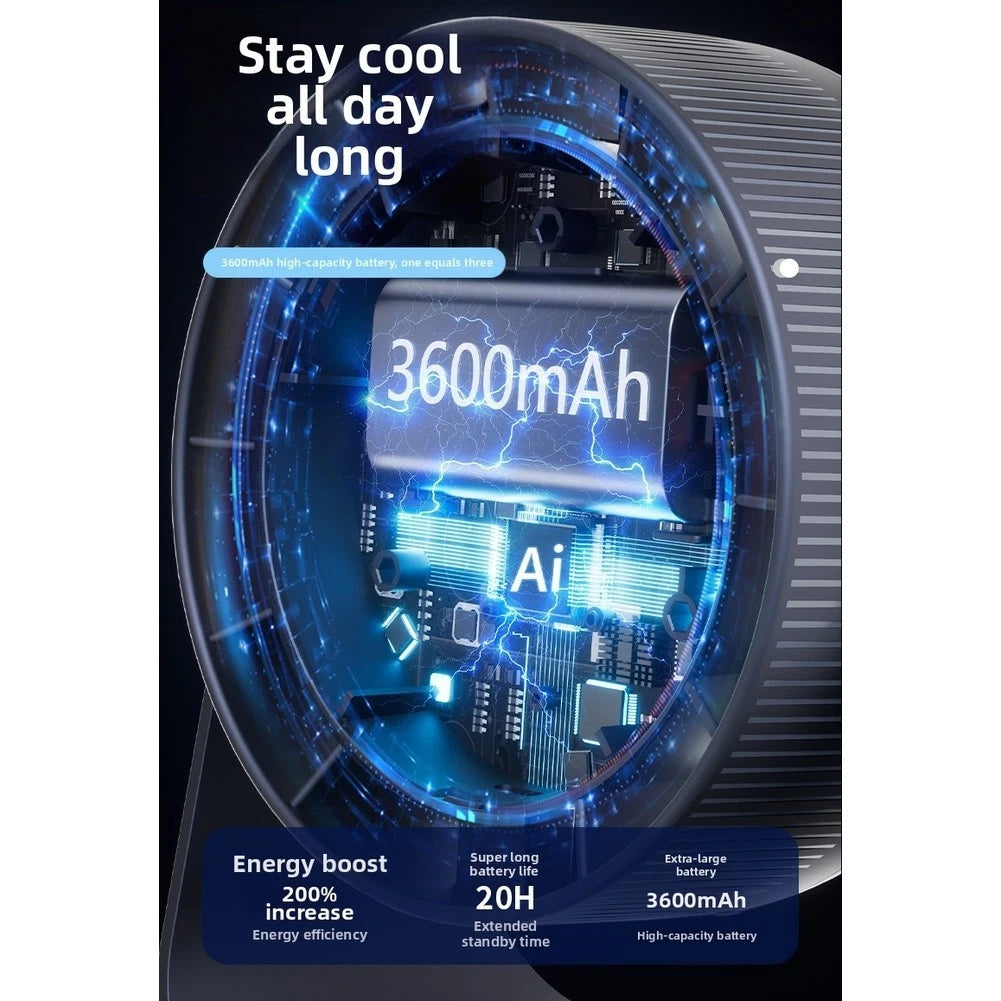 USB Rechargeable Desktop Fan with Wall Mount Bracket