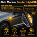 Fender Side Marker Light Front Left for BMW X3 F25 (2011–2018) Clear Lens